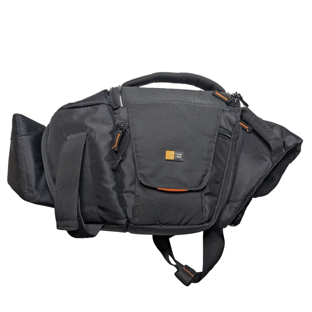 Case Logic 120.581 DSLR Camera Sling Bag SLR Suspension Black Orange EUC